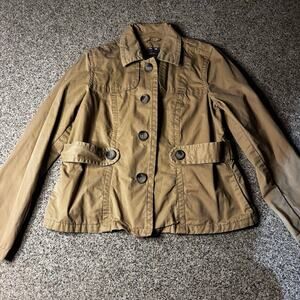 Y2K Old Navy Fall of ‘07 Khaki button up jacket  Size large